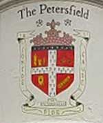 The pub sign. The Petersfield, Cambridge, Cambridgeshire