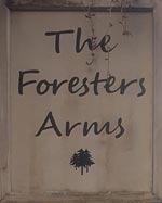 The pub sign. The Foresters Arms, Colchester, Essex