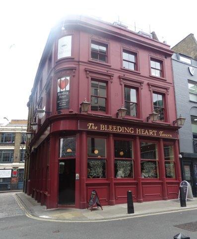 Picture 1. The Bleeding Heart Wine Bar (formerly The Bleeding Heart Tavern), Clerkenwell, Central London