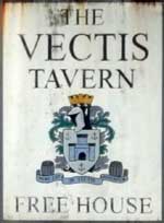 The pub sign. The Vectis Tavern, Cowes, Isle of Wight