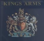 The pub sign. Kings Arms, Fitzrovia, Central London