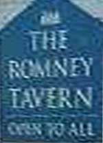 The pub sign. Romney Tavern, Greatstone, Kent