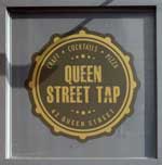 The pub sign. Queen Street Tap (formerly Hole in the Roof), Deal, Kent
