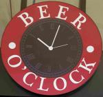 The pub sign. Beer O'Clock, Crete, Greece