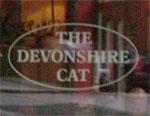 The pub sign. The Devonshire Cat, Sheffield, South Yorkshire