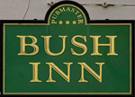 The pub sign. Bush Inn, Lower Gornal, West Midlands
