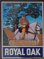 The pub sign. Royal Oak, Drimpton, Dorset