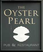 The pub sign. The Oyster Pearl, Seasalter, Kent