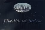 The pub sign. Hand Hotel, Llangollen, Denbighshire