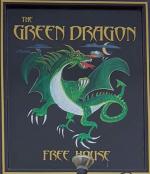 The pub sign. Green Dragon, Ryhall, Rutland