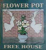 The pub sign. The Flower Pot, Maidstone, Kent