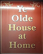 The pub sign. Ye Olde House at Home, Worthing, Sussex