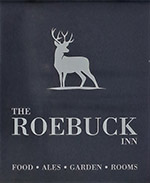 The pub sign. The Roebuck Inn, Laughton, East Sussex