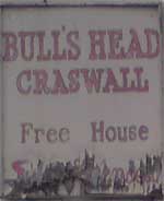 The pub sign. Bull's Head, Craswall, Herefordshire