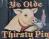 Pub sign for Ye Olde Thirsty Pig, Maidstone