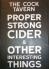 Pub sign for The Cock Tavern, Hackney