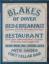Pub sign for Blakes of Dover, Dover
