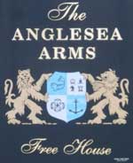 The pub sign. The Anglesea Arms, Kensington, Central London