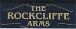 The pub sign. The Rockcliffe Arms, Whitley Bay, Tyne and Wear