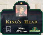 The pub sign. King's Head, Huddersfield, West Yorkshire