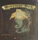 The pub sign. Krakatoa (formerly The Moorings Bar), Aberdeen, Aberdeenshire