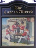 The pub sign. The Case is Altered, Harrow Weald, Greater London