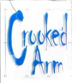The pub sign. The Crook Bar (formerly Crooked Arm), Bridge of Allan, Stirling