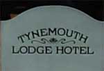 The pub sign. Tynemouth Lodge Hotel, Tynemouth, Tyne and Wear
