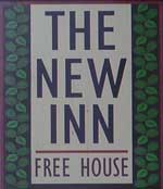 The pub sign. The New Inn, Canterbury, Kent