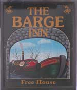 The pub sign. The Barge, Bradford-on-Avon, Wiltshire