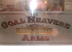 The pub sign. Coalheavers Arms, Peterborough, Cambridgeshire
