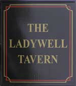 The pub sign. Ladywell Tavern, Ladywell, Greater London