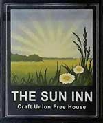 The pub sign. The Sun Inn, Stockton-on-Tees, Durham
