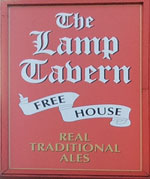 The pub sign. The Lamp Tavern, Birmingham, West Midlands