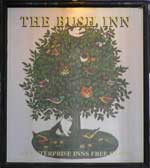 The pub sign. The Bush Inn, Worcester, Worcestershire