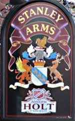 The pub sign. Stanley Arms, Patricroft, Greater Manchester