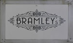 The pub sign. Bramley's, Canterbury, Kent