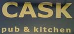 The pub sign. Cask Pub & Kitchen, Pimlico, Central London