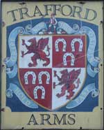 The pub sign. Trafford Arms, Norwich, Norfolk