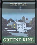 The pub sign. The Star, Rolvenden, Kent