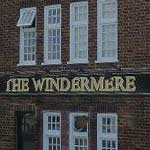 The pub sign. The Windermere, South Kenton, Greater London