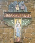 The pub sign. Anne of Cleves, Melton Mowbray, Leicestershire