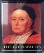 The pub sign. The John Wallis (formerly Man of Kent), Ashford, Kent