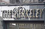 The pub sign. The Berkeley, Bristol, Avon