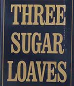 The pub sign. Three Sugar Loaves, Bristol, Avon