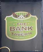 The pub sign. The Bank, Bristol, Avon