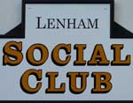 The pub sign. Lenham Working Mens Club, Lenham, Kent