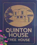 The pub sign. Quinton House, Bristol, Avon