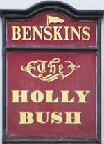 The pub sign. The Holly Bush, Hampstead, Greater London