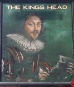 The pub sign. The Kings Head, Carlisle, Cumbria